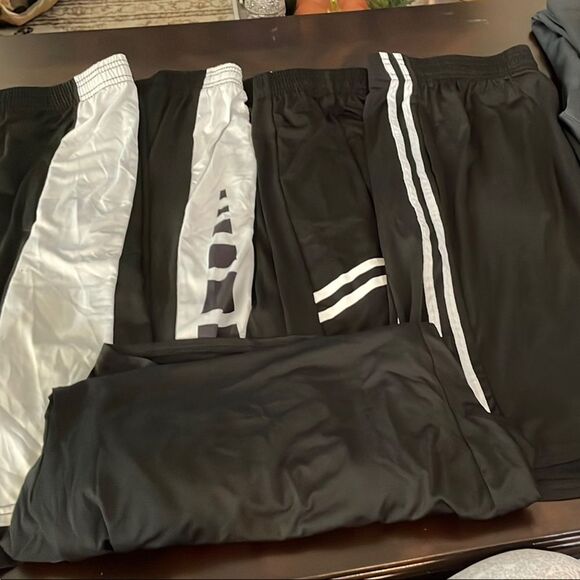 5 Pair Athletic Shorts with Built-in Liner and Side Vents - Picture 5 of 5